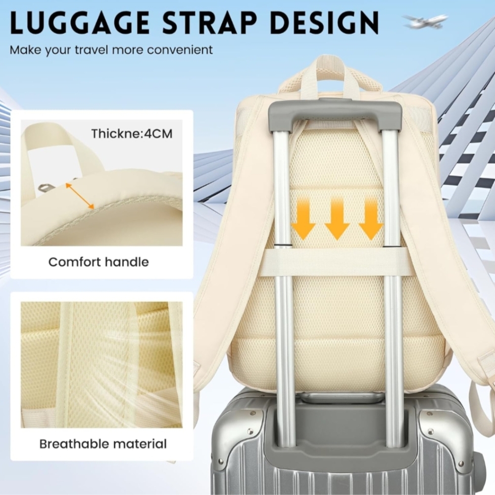 TSA 15.6", Spacious Backpack For Laptops, Traveling or Every Day Use. New. - Picture 4 of 9